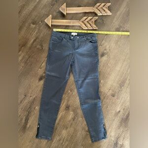 Jolt brand, grey Moto style jeans with zipper ankle accent. Size 7